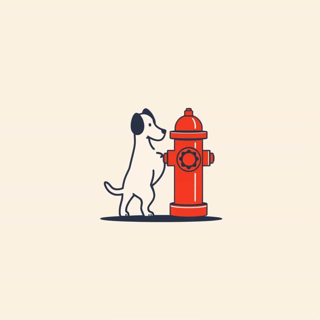Dog Peeing On Fire Hydrant