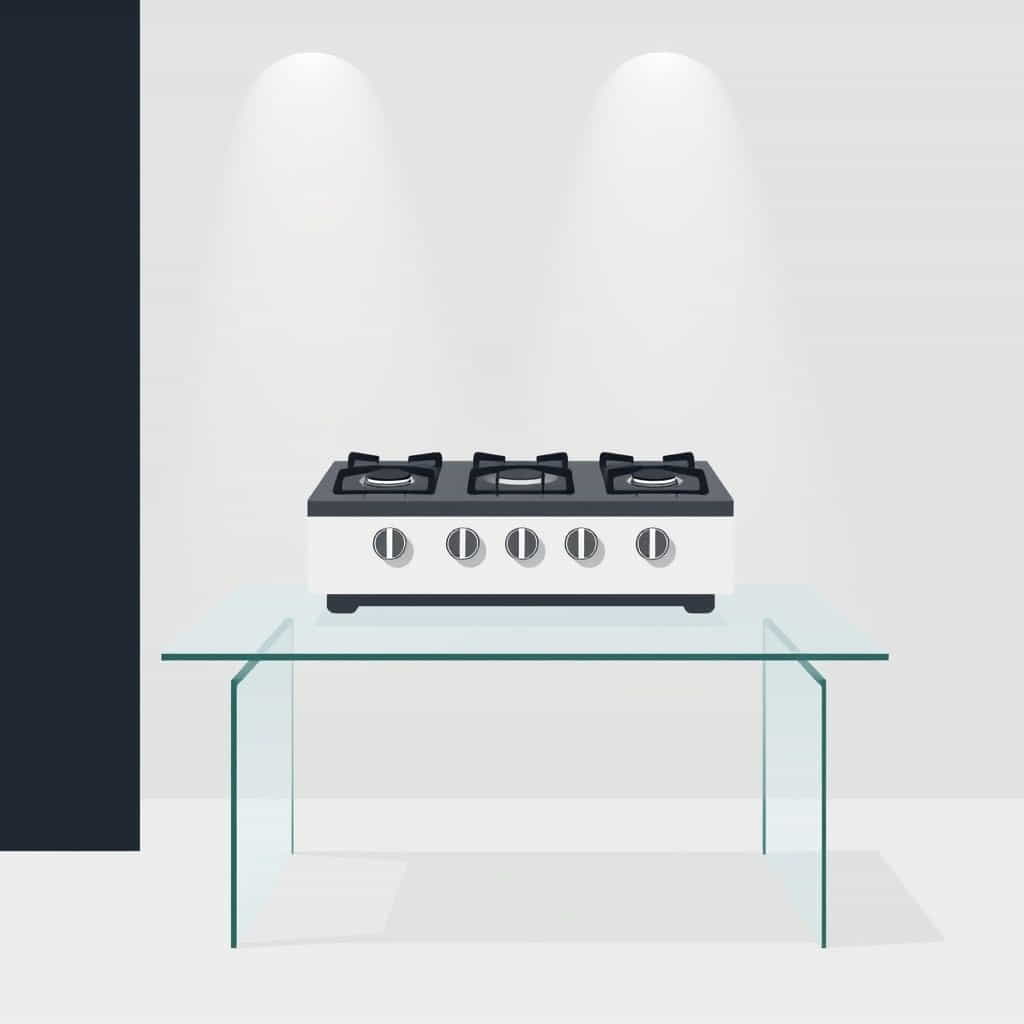 Fogao 5 Bocas Mesa Vidro