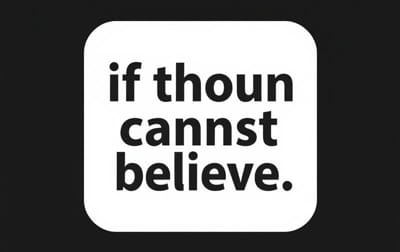 Kjv If Thou Canst Believe