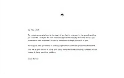 Letter Of Resignation Template Word