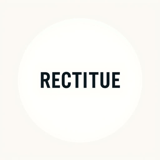 Use The Word Rectitude In A Sentence