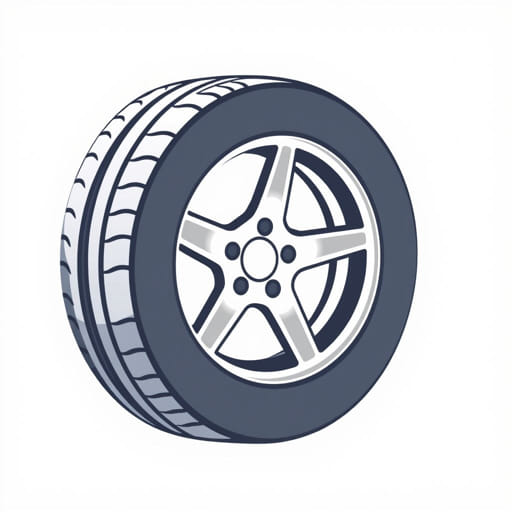 Tyre Worn On Edge Nearside Front