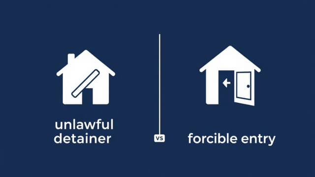 Unlawful Detainer Vs Forcible Entry