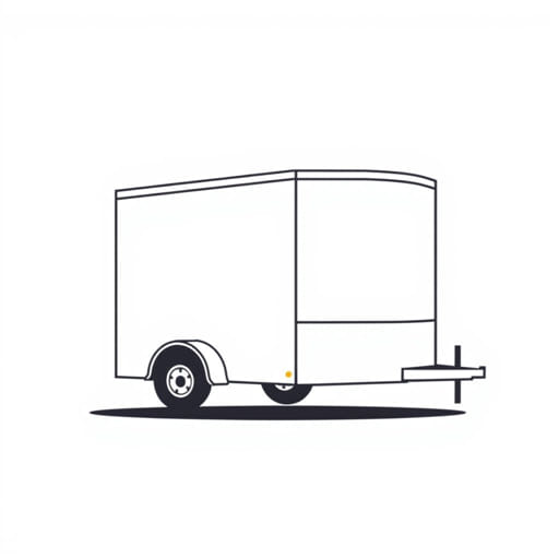 Used 7x14 Enclosed Trailer For Sale