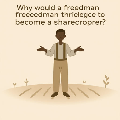 Why Would A Freedman Agree To Become A Sharecropper