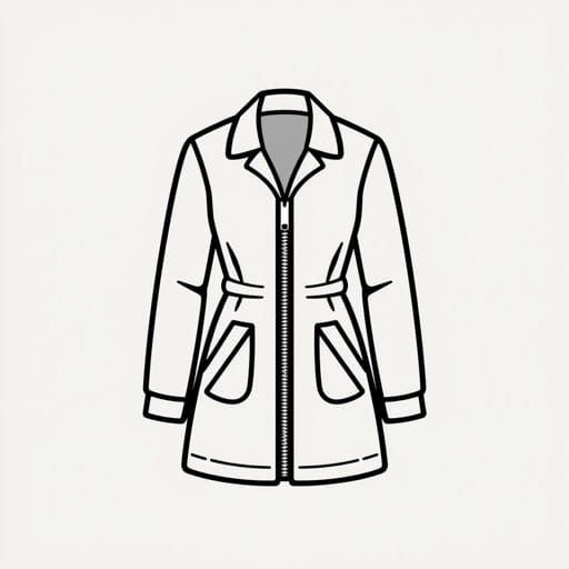 Women'S Housecoat With Zipper