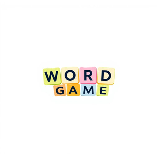 Word Game With Lettered Cubes