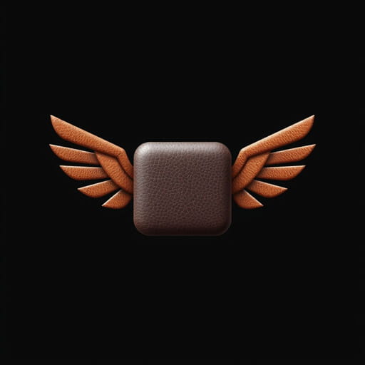 Xs Boxy Wings Grained Leather Flash