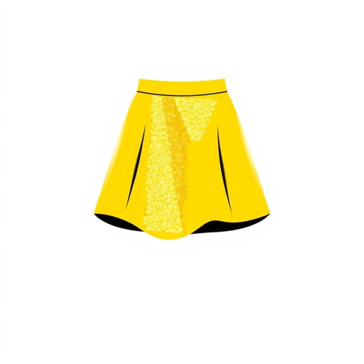 Zara Yellow Sequin Skirt