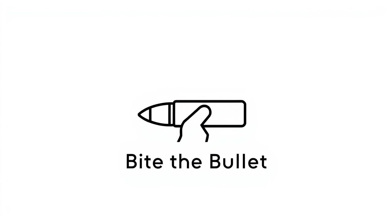 Bite the Bullet Idiom Sentence