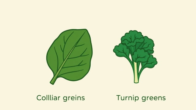Collard Greens vs Turnip Greens