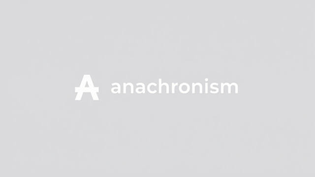 Correct Spelling of Anachronism