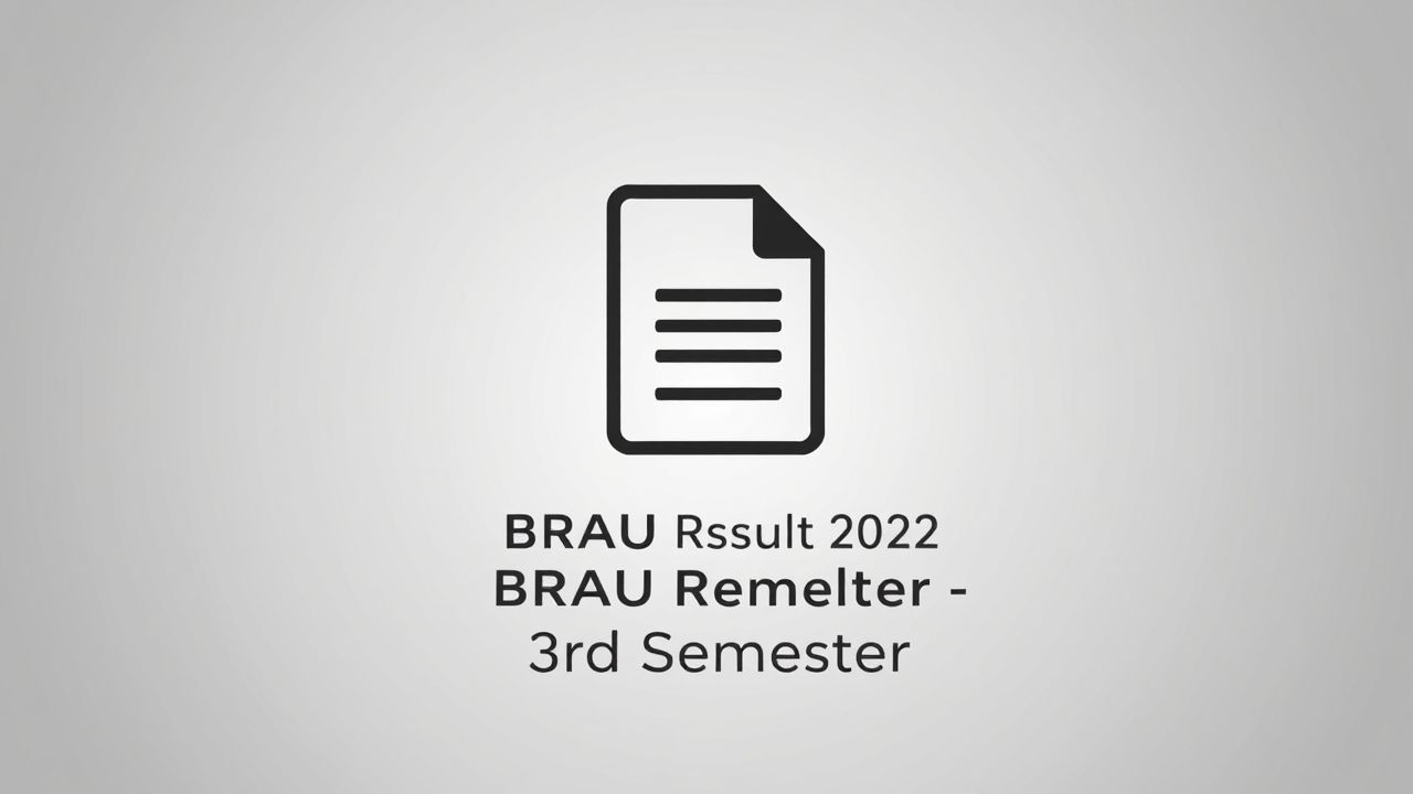 DBRAU Result 2023 3rd Semester