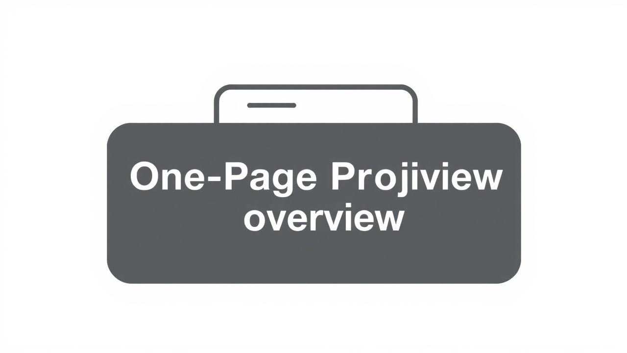 Examples of a One Pager Project