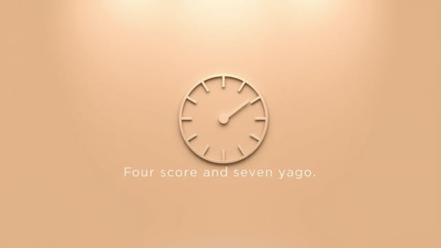 Four Score and Seven Years Ago