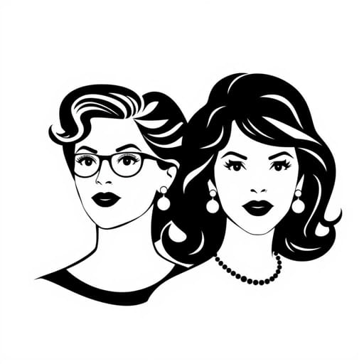 Gilda Radner and Candice Bergen