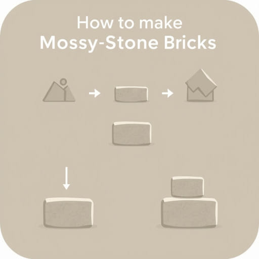 How to Make Mossy Stone Bricks