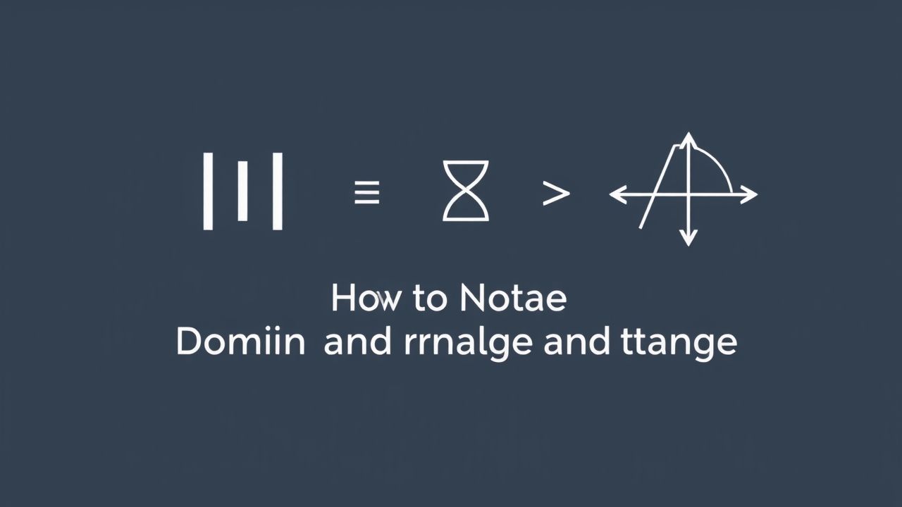 How to Notate Domain and Range