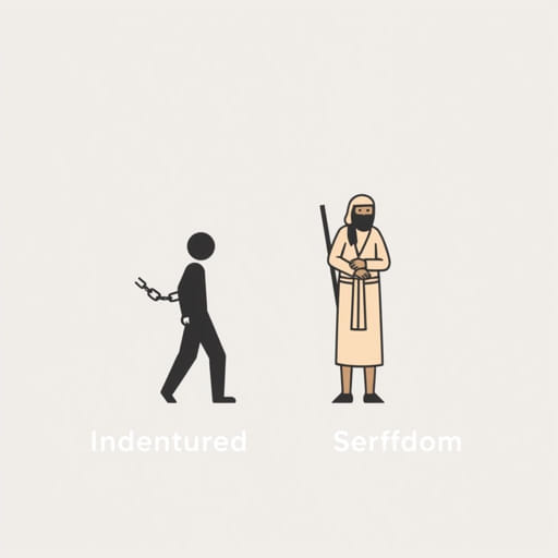 Indentured Servitude vs Serfdom